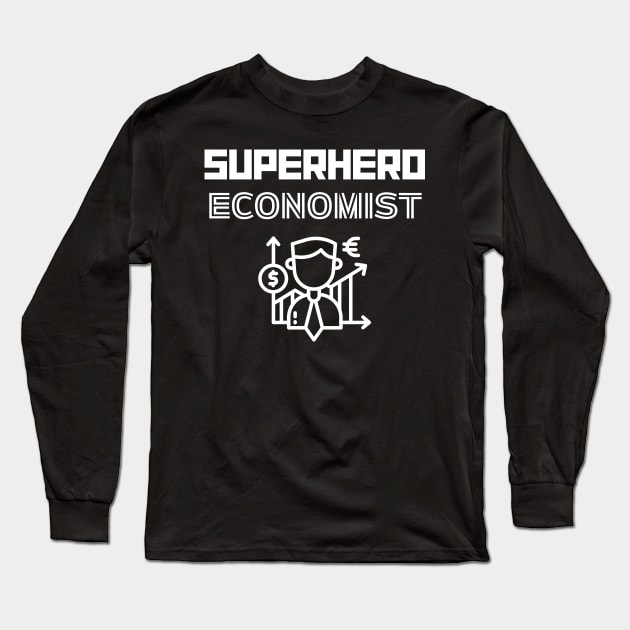 Superhero Economist Long Sleeve T-Shirt by MyUniqueTee